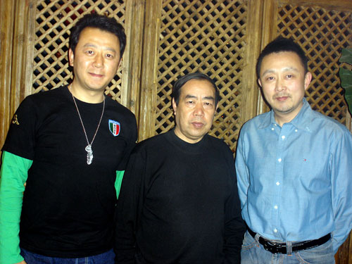 左起郭涛、贾平凹、阿甘