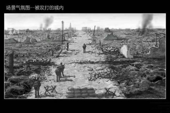 备受关注的陆川作品《南京！南京！》将于4月22日公映，美术手稿草图近日曝光。