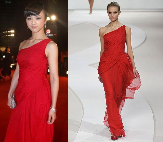 汤唯 PK Valentino09春夏秀场模特