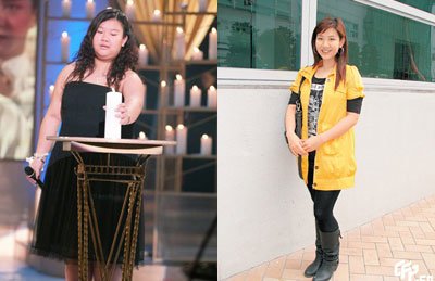 1、郑欣宜：变身指数：★★★★★★ 小时候，郑欣宜和妈妈沈殿霞一样身宽体胖，衣服需要加肥的特大号。经过不懈的努力，郑欣宜满身的赘肉不见了，大大的眼睛，粉嫩的皮肤，高挑的身材，俨然成了谋杀菲林的小美女，买衣服当然也不再是难题。对比郑欣宜减肥前后的照片，简直判若两人。