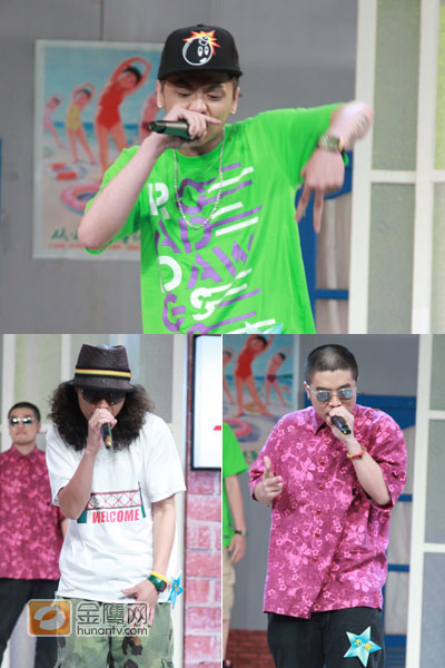 Free style三位成员：大国、Ayo、大狗