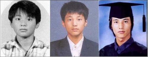 元彬从幼年到成年的照片对比