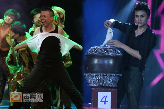 杨屹和刘世杰的顶级魔术表演