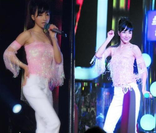 月亮在快乐女声舞台
