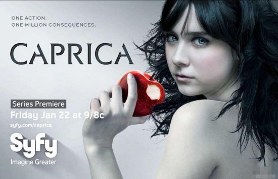 Syfy电视台科幻剧集《卡布里卡 Caprica》由《太空堡垒卡拉狄加 Battlestar Galactica》原制作人打造，讲述Caprica行星上两个家族之间的故事，又一部非常值得期待的科幻巨作。