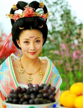 殷桃演“贵妃入浴”