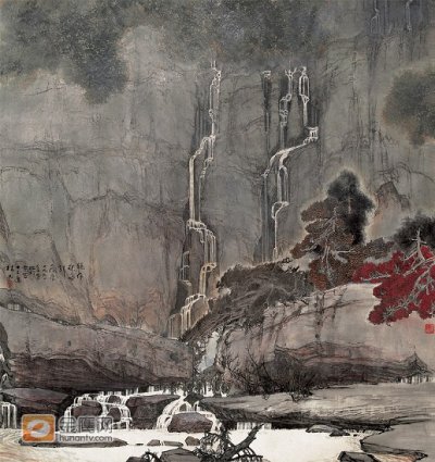 《微雨引飛泉》獲全國工筆畫展一等獎
