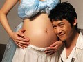 孕期写真尽现温情女星
