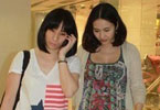 黎姿为双胞胎女儿购秋装